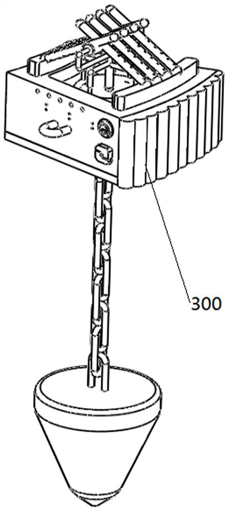 An anti-collision navigation buoy set