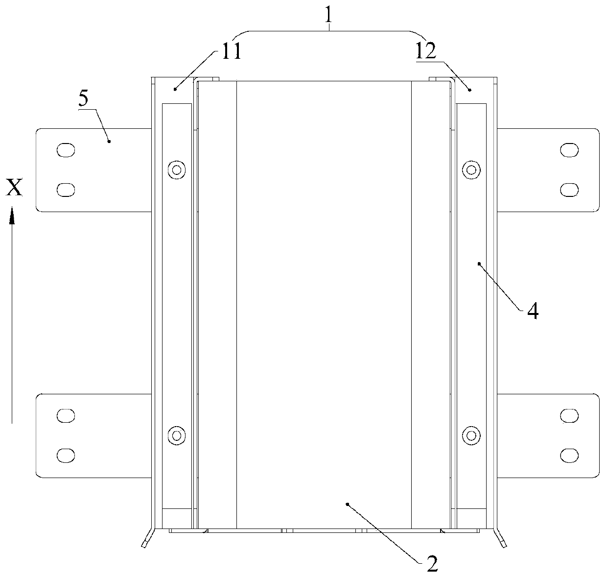 Pulling and folding tray device and reactor cabinet