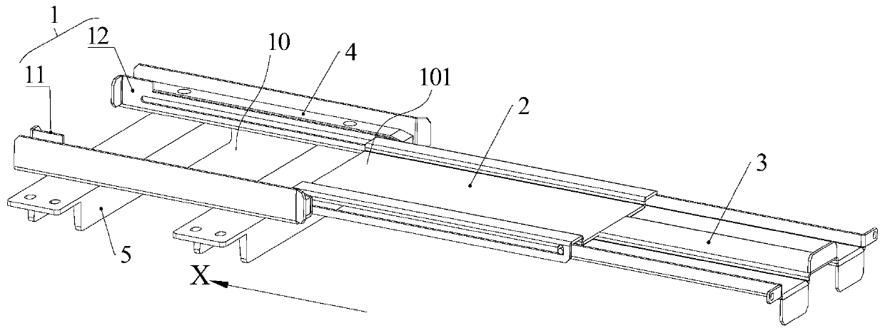 Pulling and folding tray device and reactor cabinet