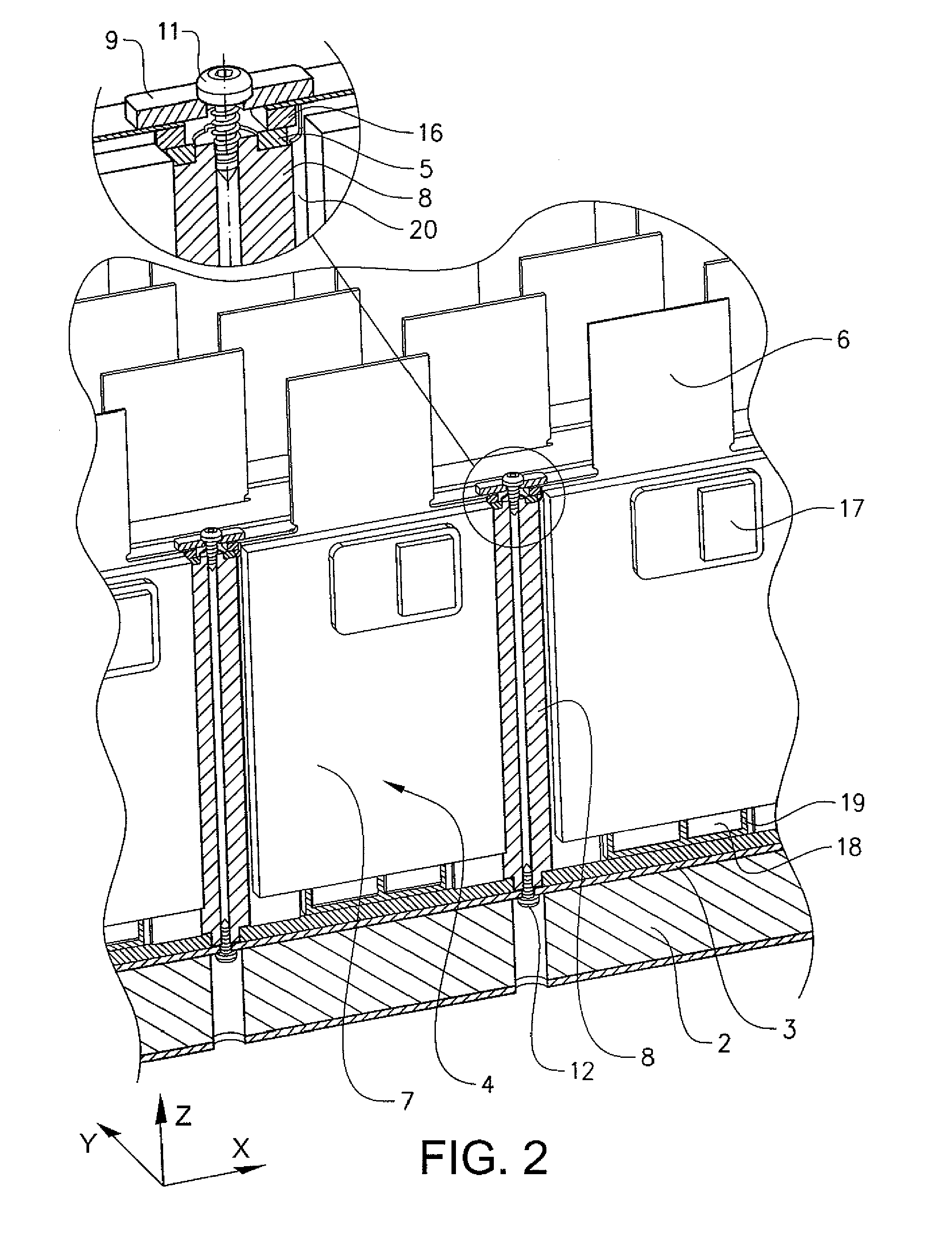 Mounting system for transmitter receiver modules