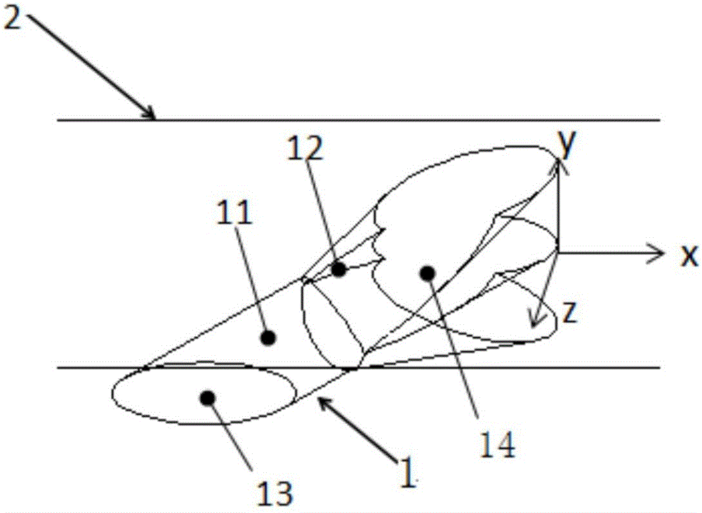 Air film cooling hole structure