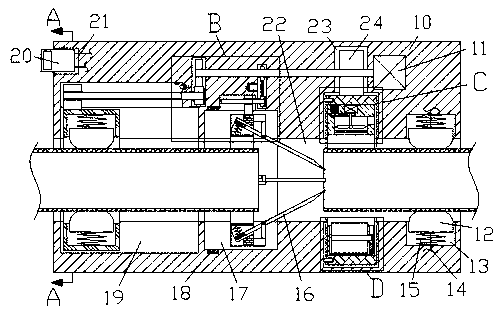 Non-joint automatic connecting device for PVC pipes