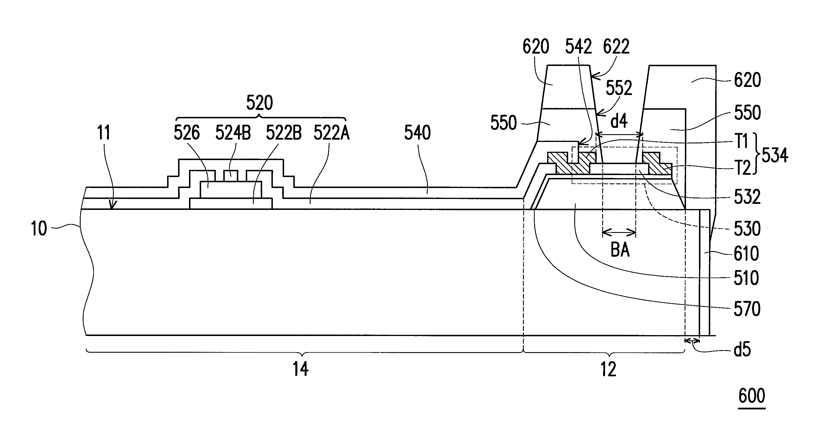 Contact pad structure