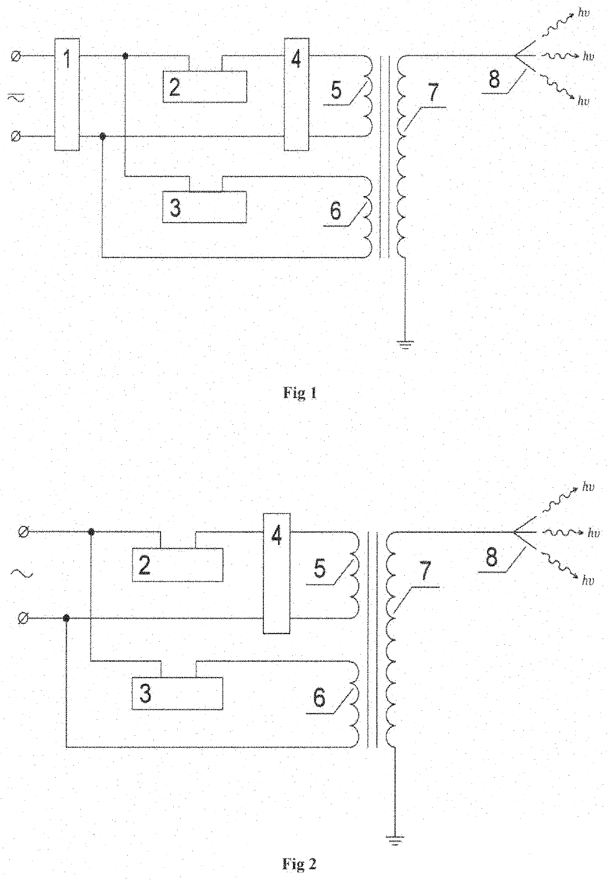 Electromagnetic radiation of nanometer range generating device