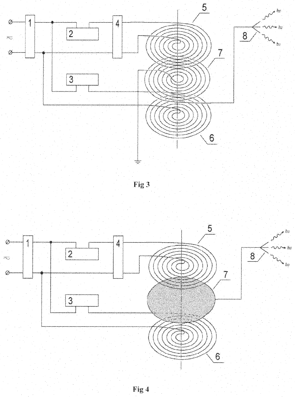 Electromagnetic radiation of nanometer range generating device