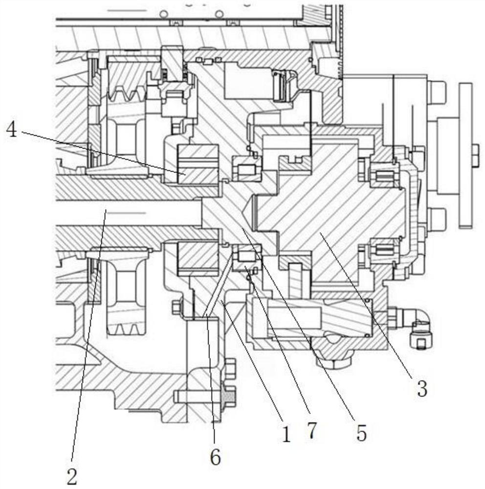 Power take-off system and gearbox integrated with oil pump