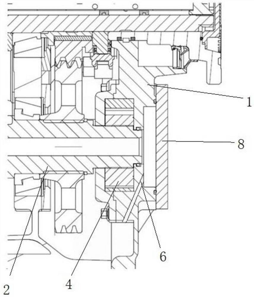 Power take-off system and gearbox integrated with oil pump