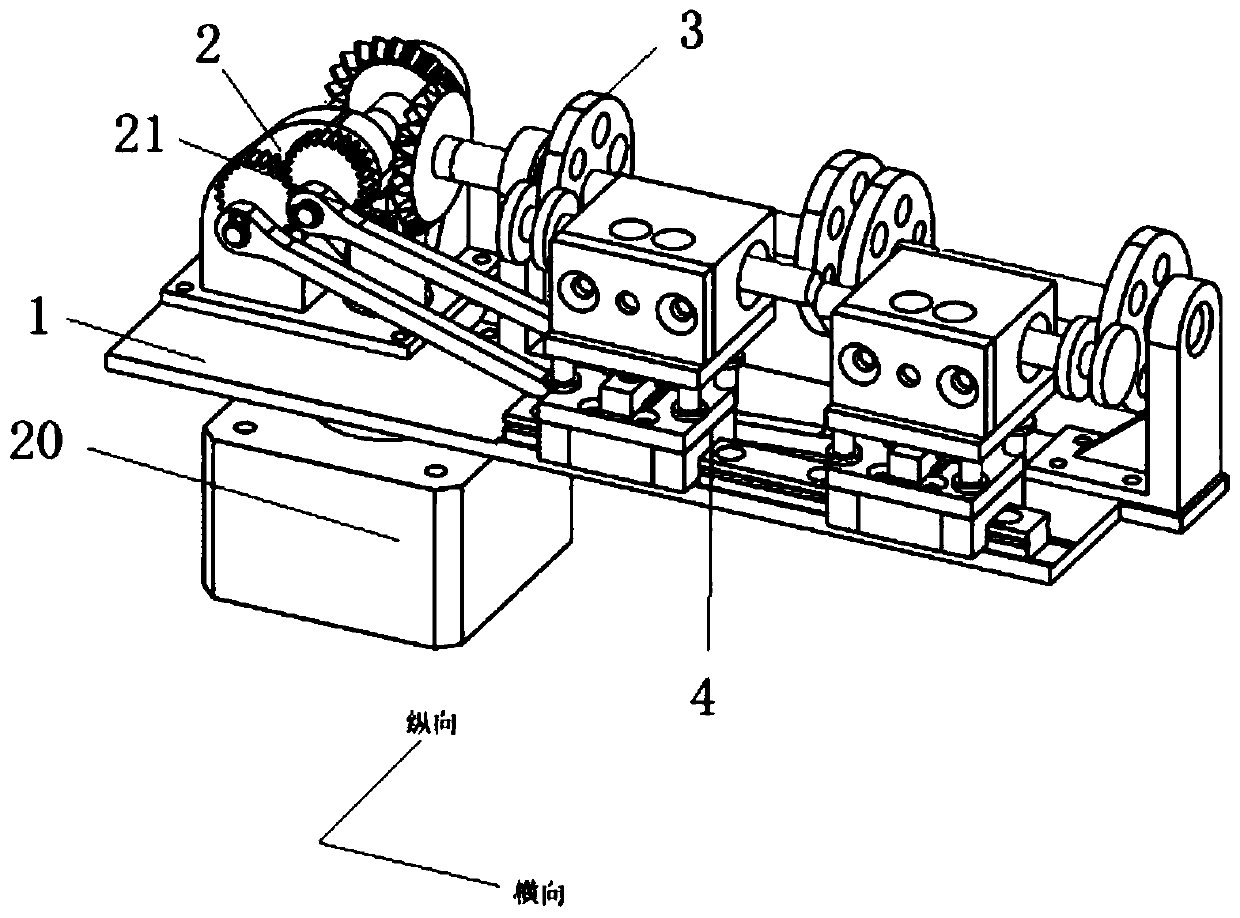 Interventional operation robot reciprocating device