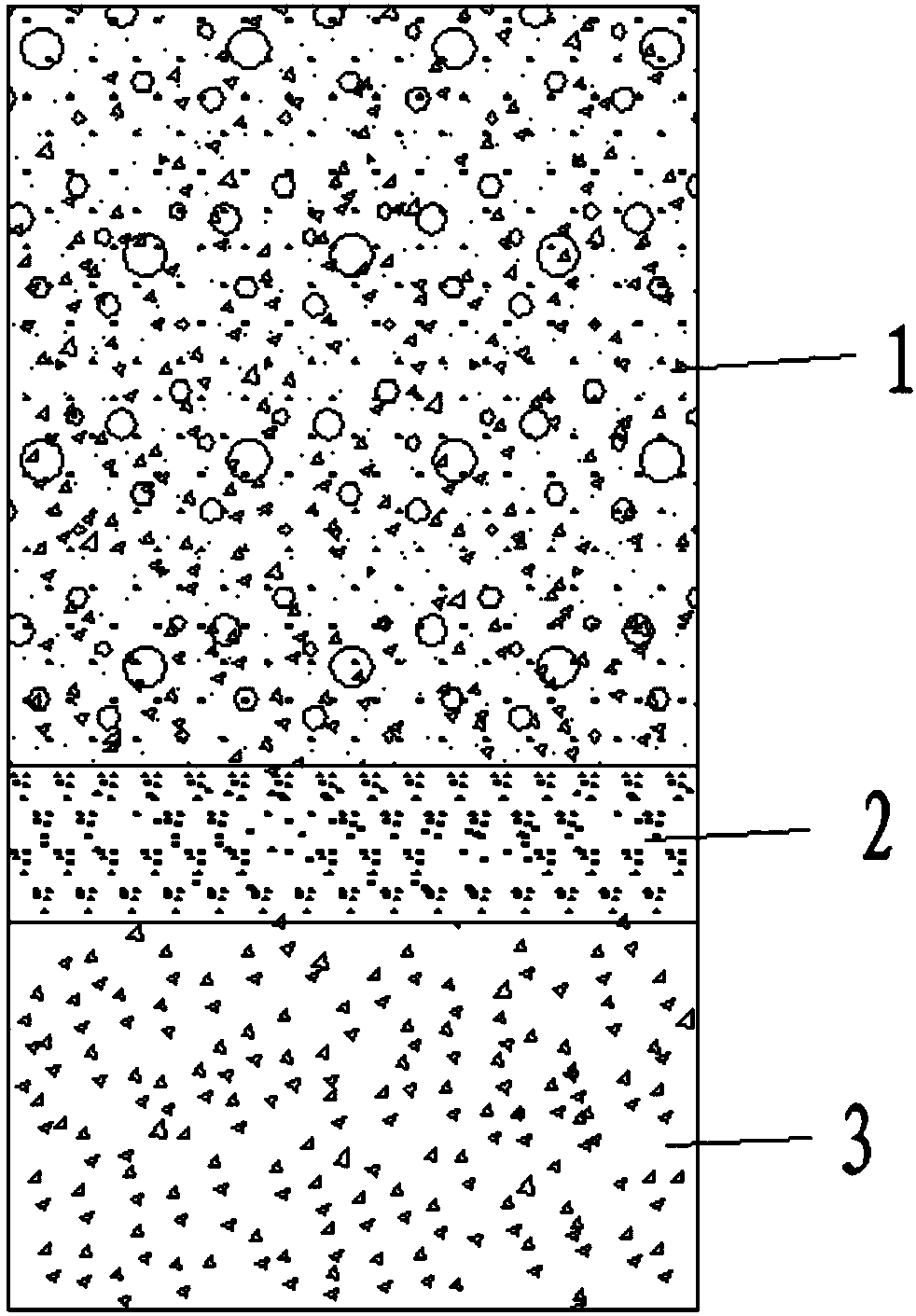 Structure and method for construction of soil body in sandy land