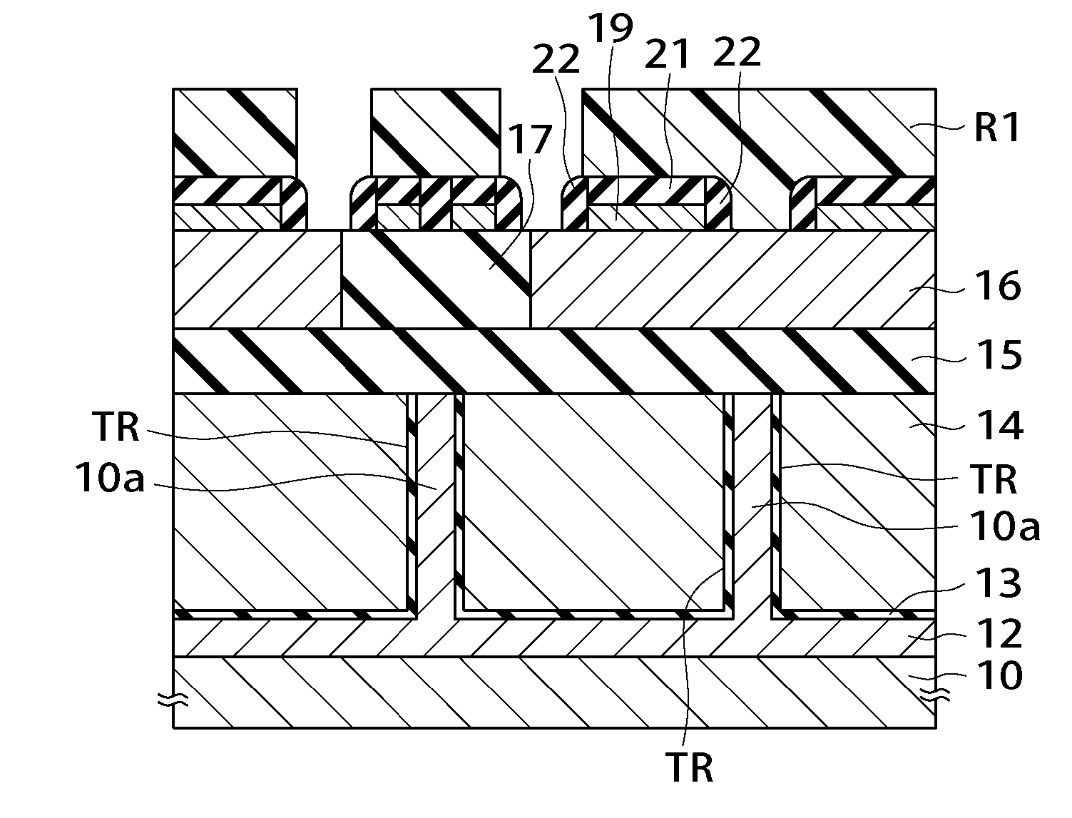 Semiconductor memory device, semiconductor device, and method for production thereof