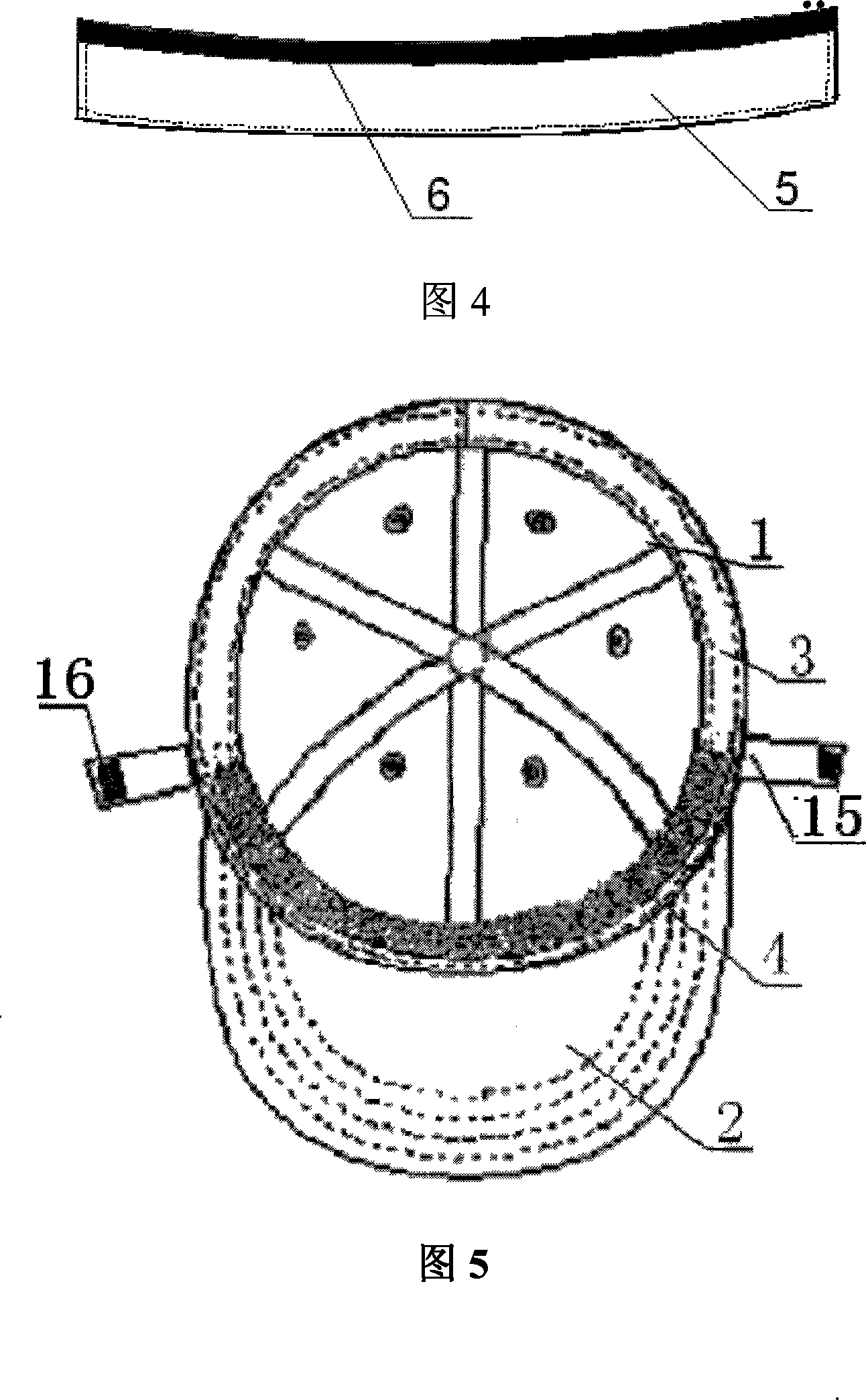 Changeable sweat belt type hygroscopic sweat-removing cap