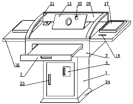 Teaching device for accounting