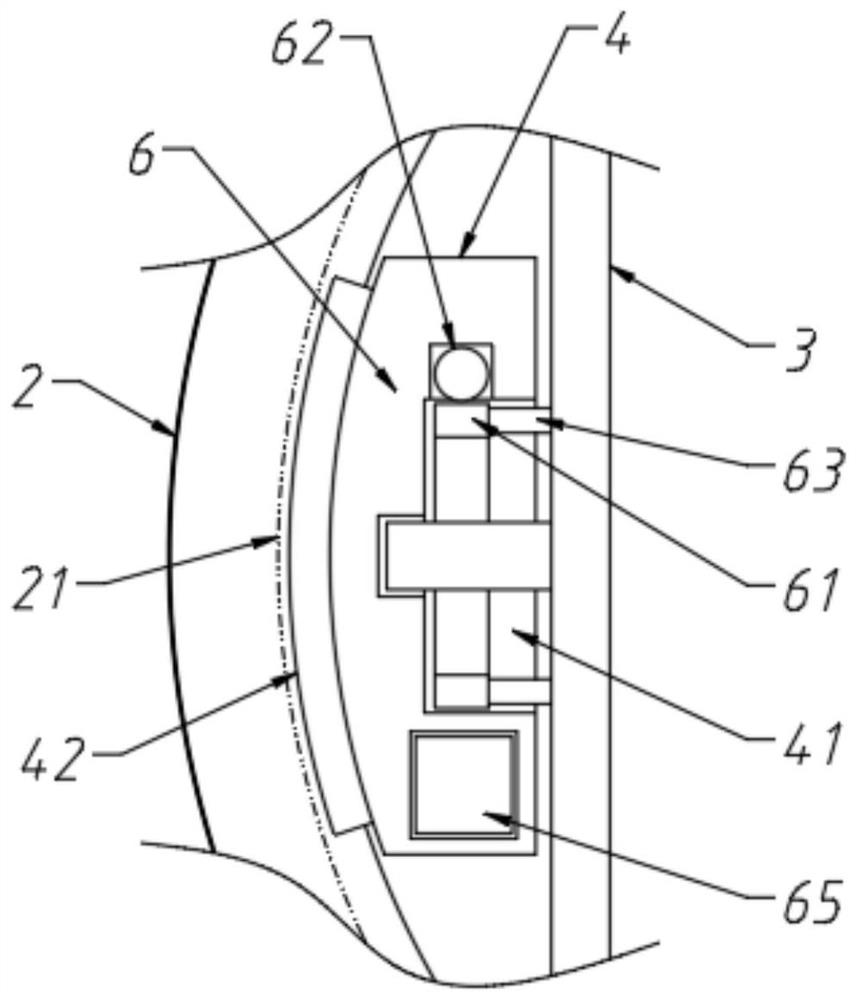 Logistics automatic warehouse-in and warehouse-out device