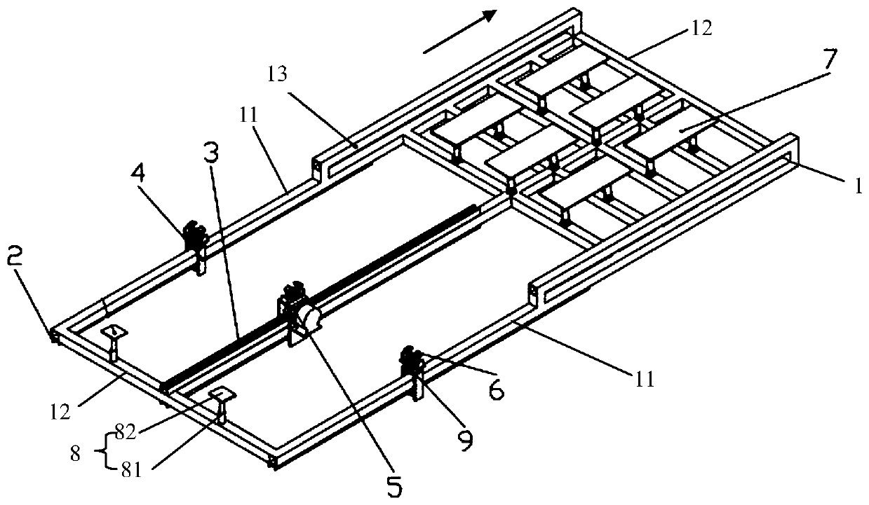 Driving face temporary support equipment and working method thereof