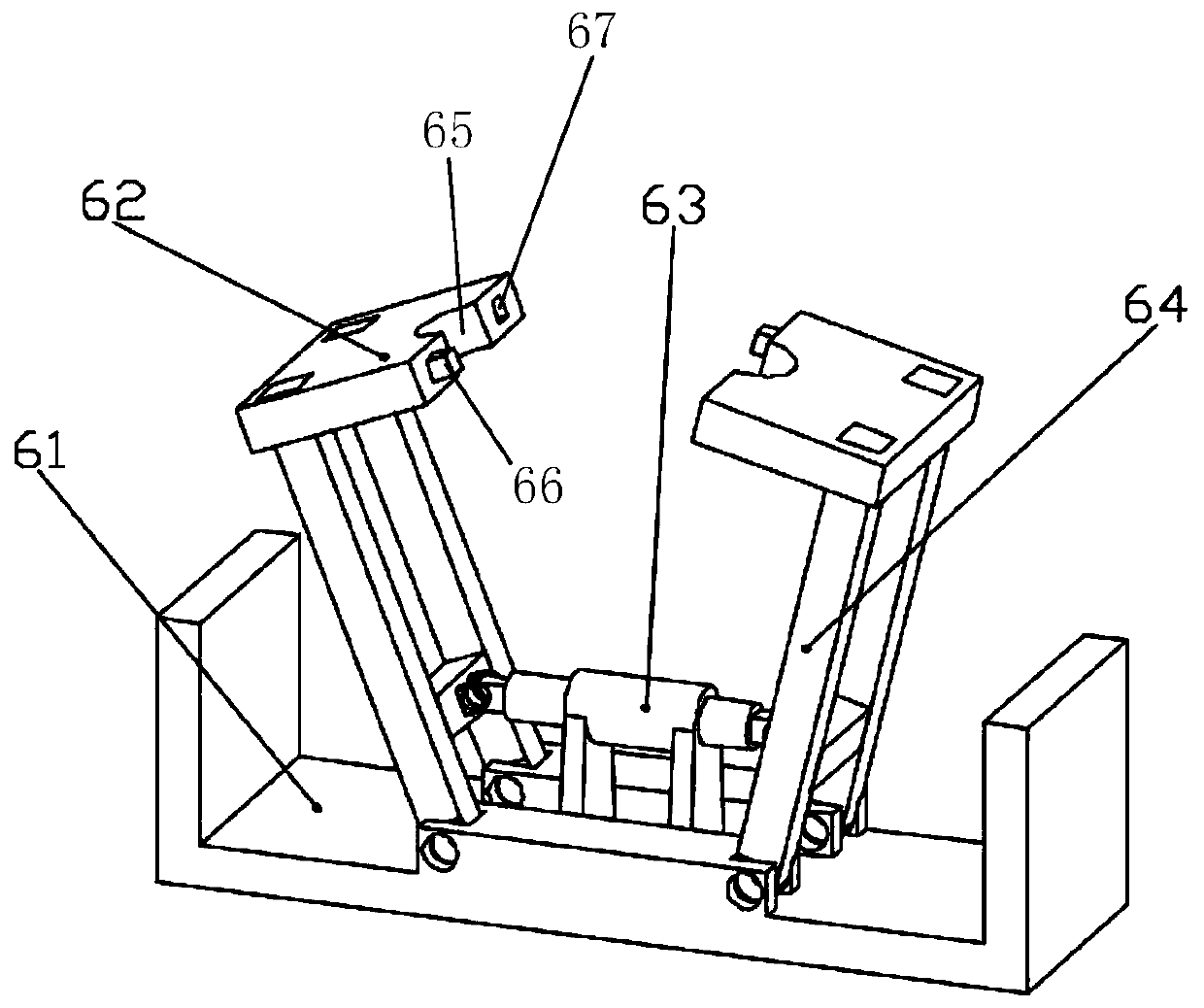 Driving face temporary support equipment and working method thereof