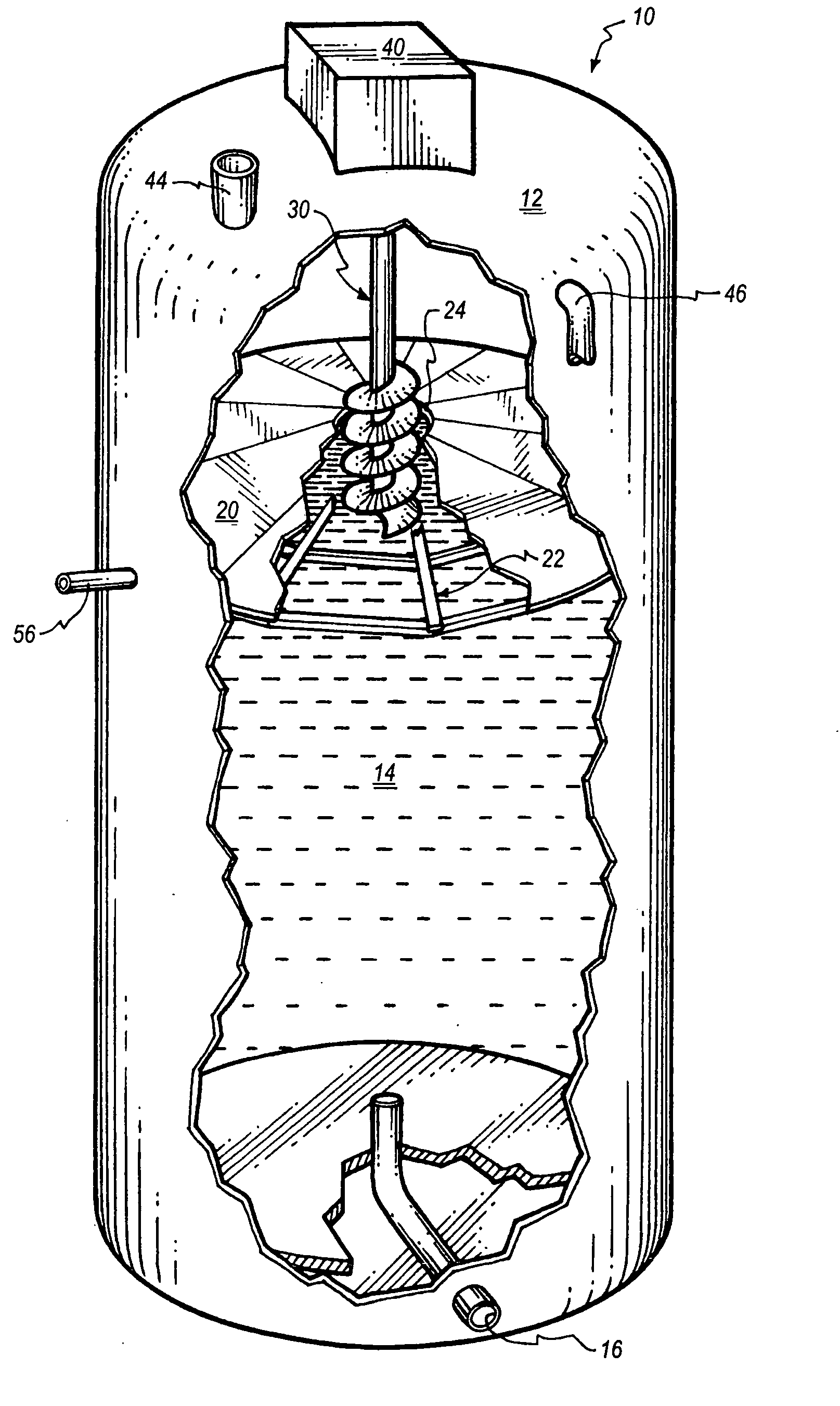 Induced sludge bed anaerobic reactor