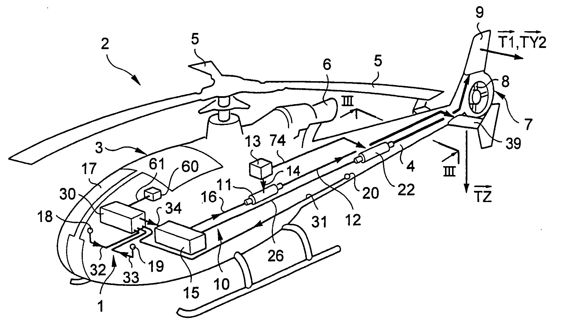 Method and a device for using a tiltable stabilizer to reduce vibration generated on the fuselage of a helicopter