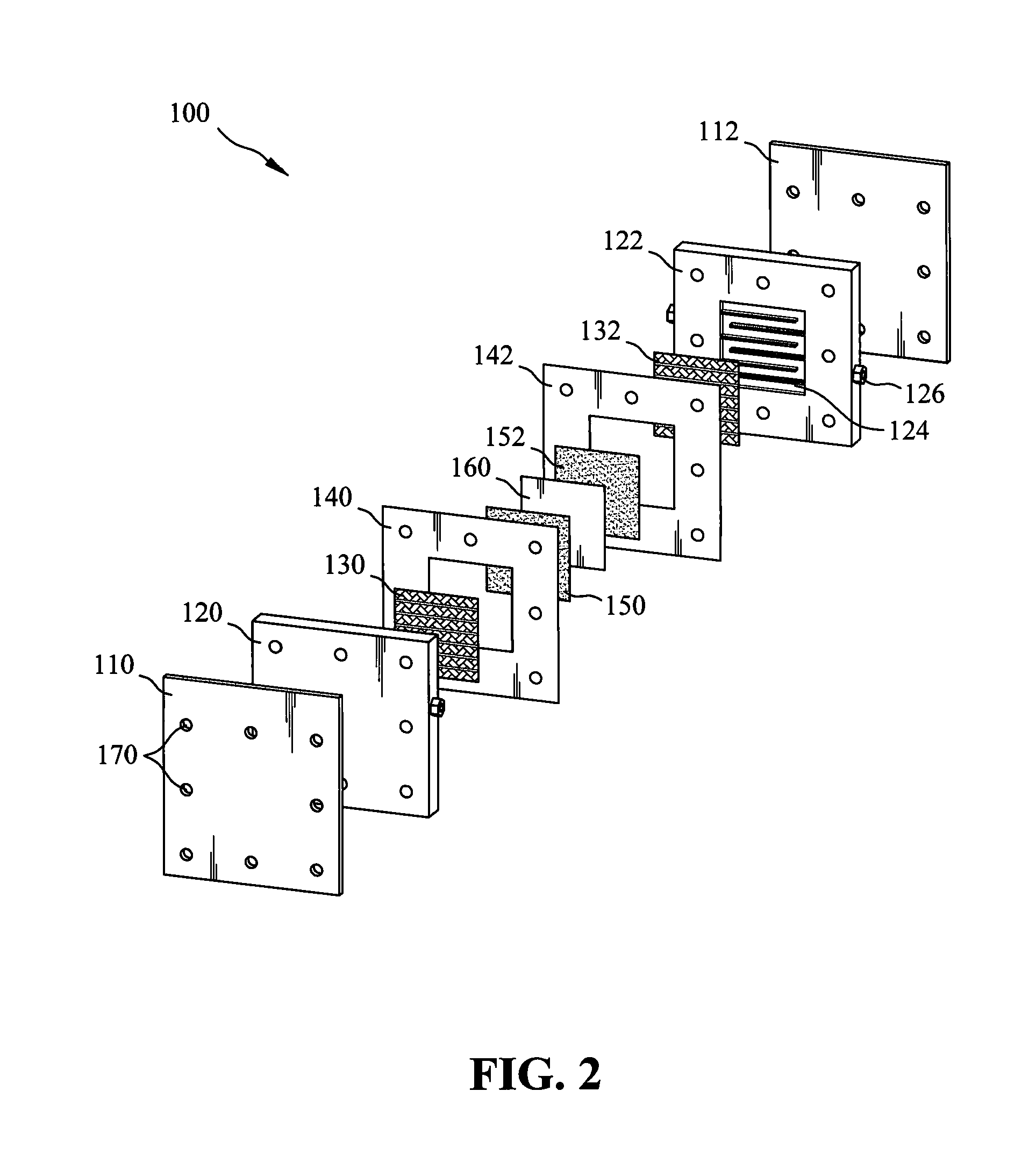 Electrode structure of vanadium redox flow battery