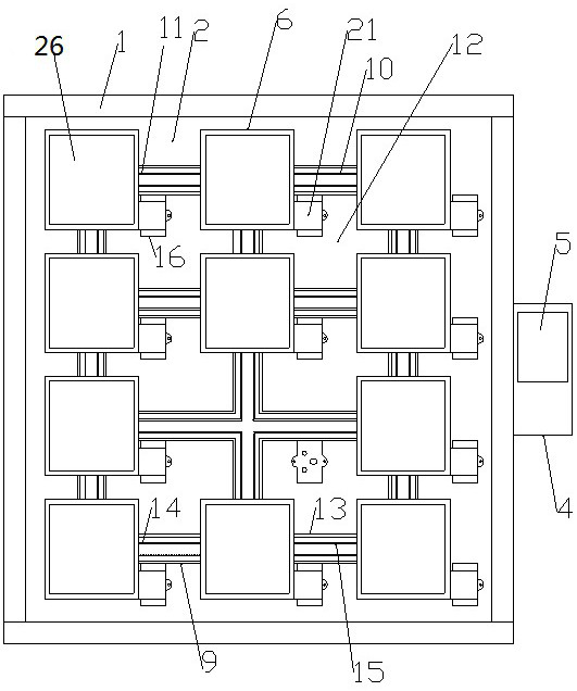 Bookshelf with self-adaptive height