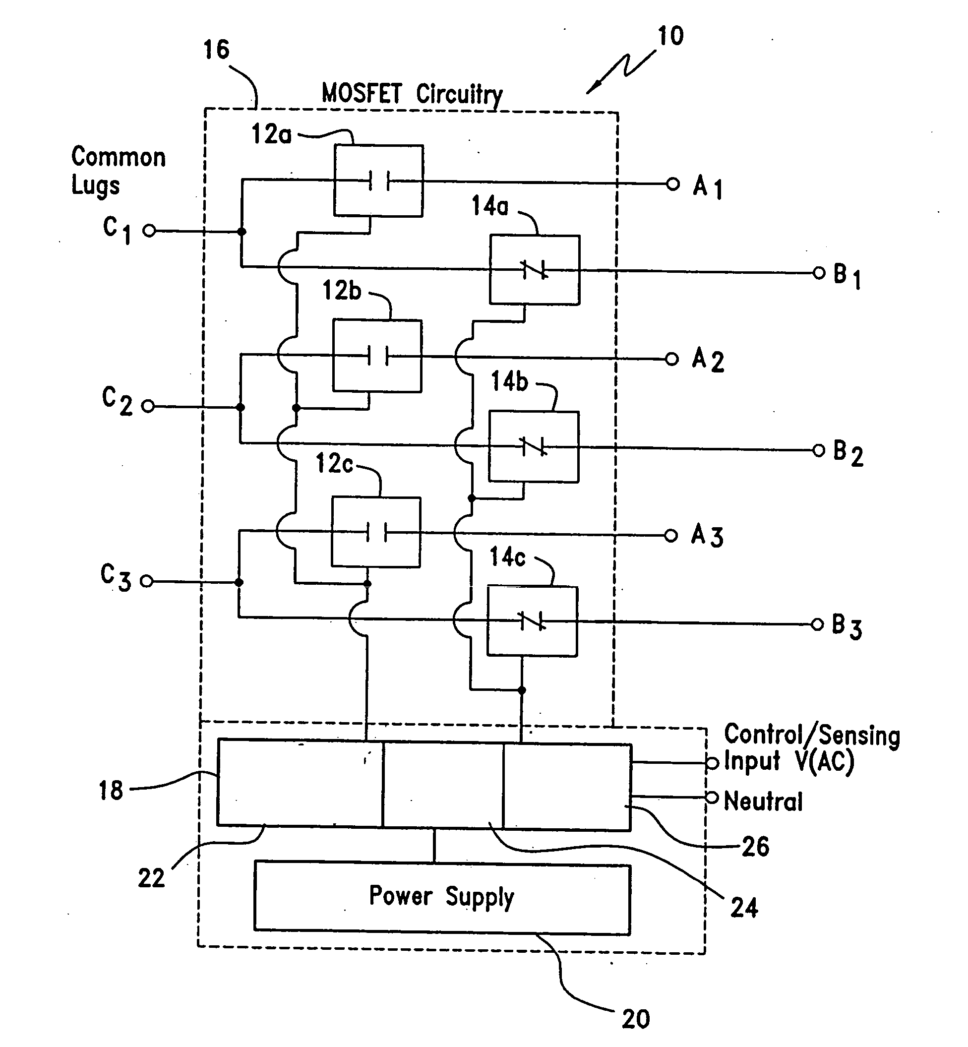 Driver system for MOSFET based, high voltage, electronic relays for AC power switching and inductive loads