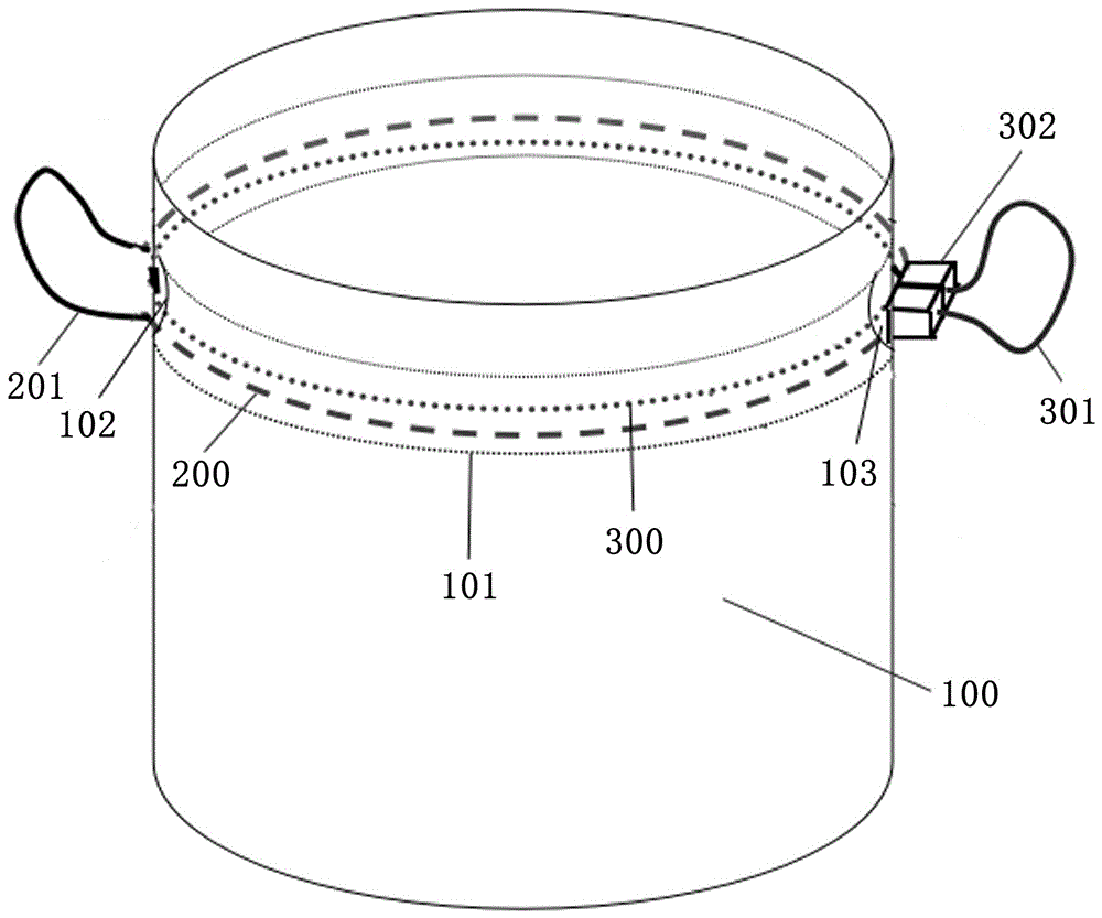 Garbage bag with bag opening binding function