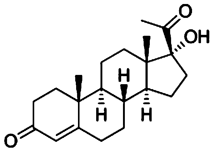 Liquid chromatography tandem mass spectrometry method for detecting content of 17-hydroxyprogesterone in blood