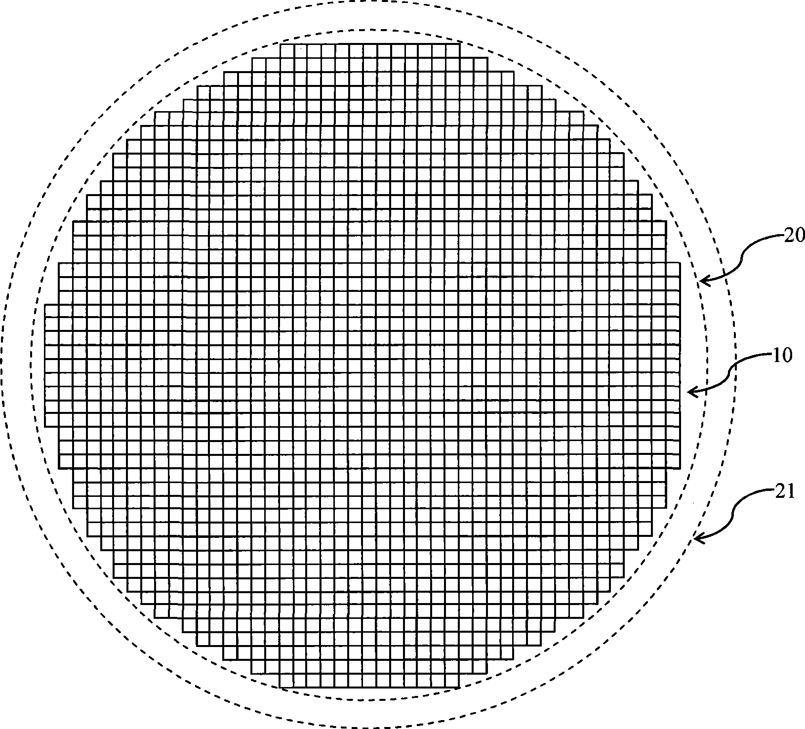 Process for automatically detecting silicon chip edge