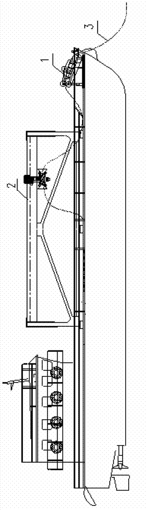 Seismic exploration submarine cable recycling and coiling device