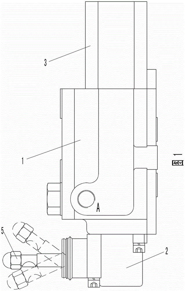 Dispenser for tractor with automatic reset function