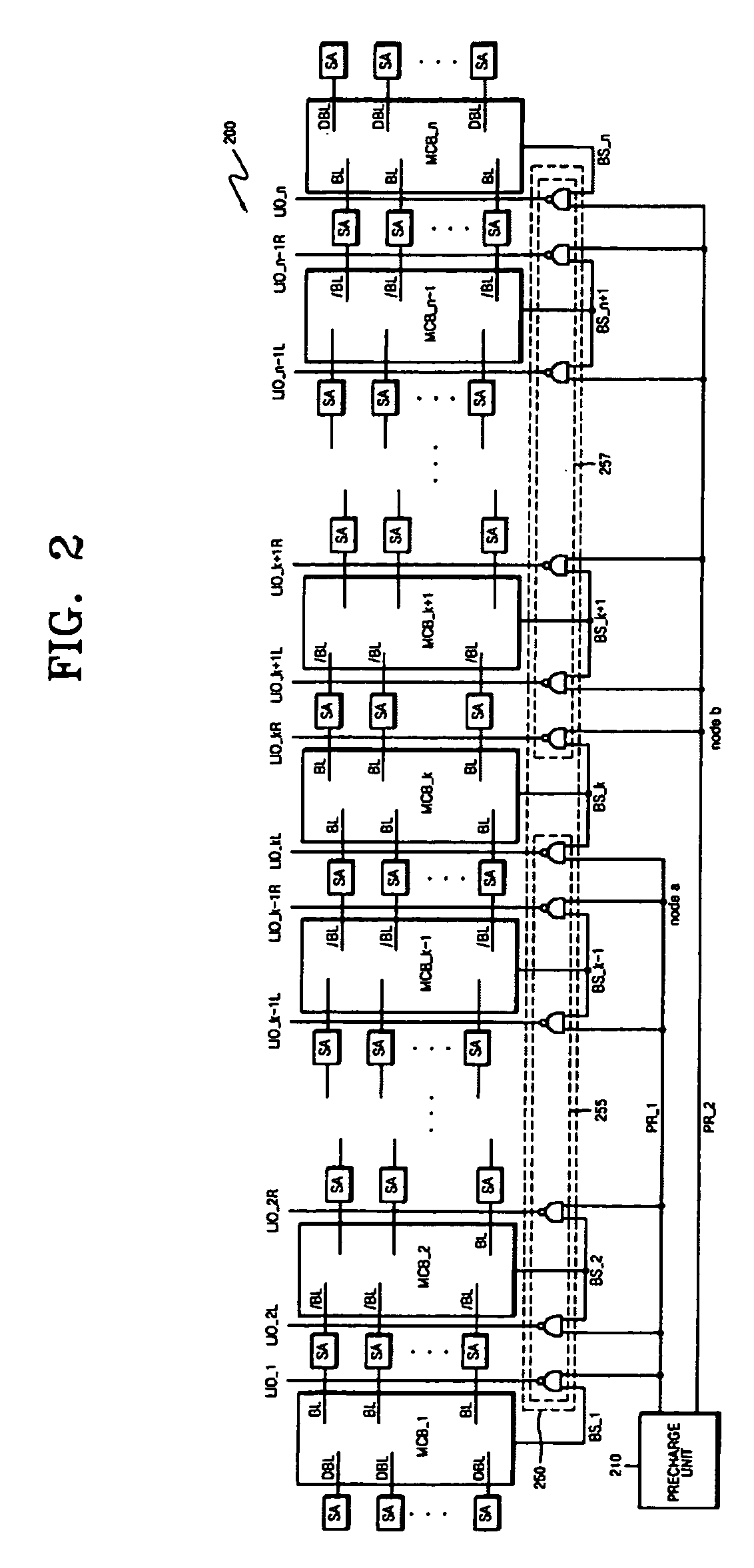 Method of precharging local input/output line and semiconductor memory device using the method