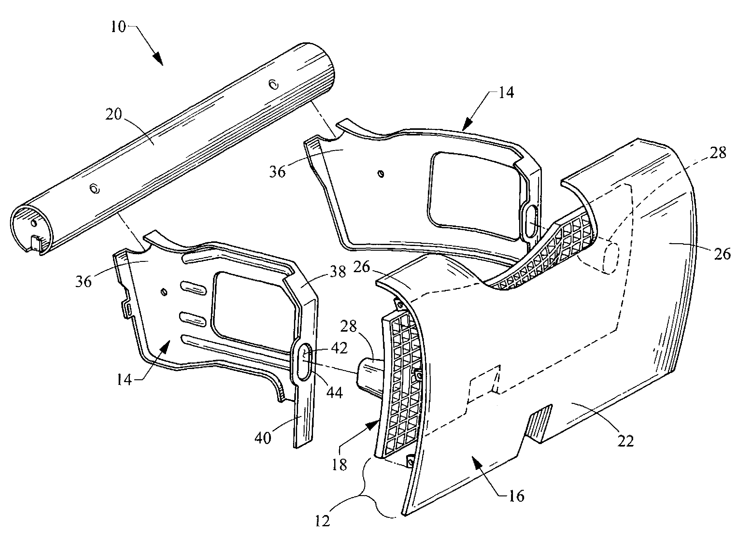 Knee bolster assembly