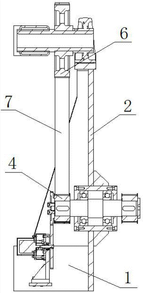 Isolation device of a coiled crawler traction type cable forming machine