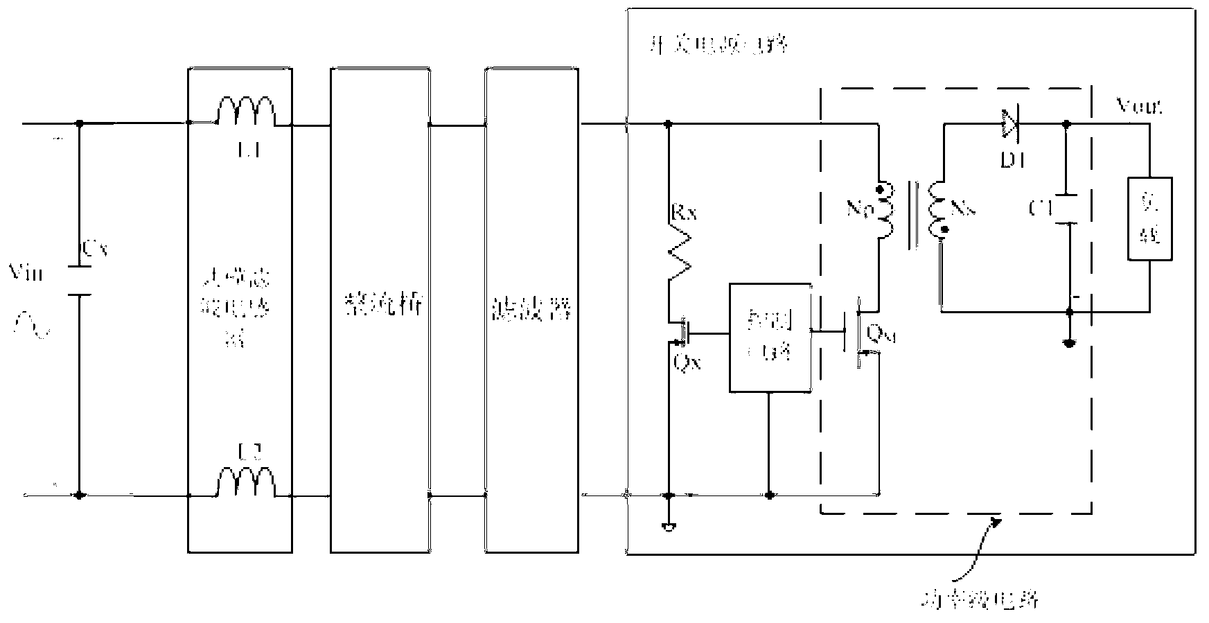 AC/DC voltage converting circuit with low stand-by power consumption and control method thereof