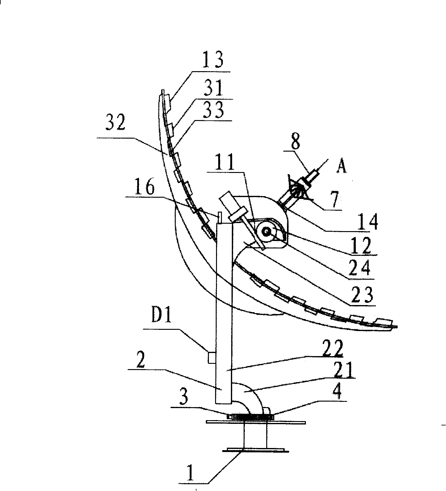 Automatic tracking type solar generator