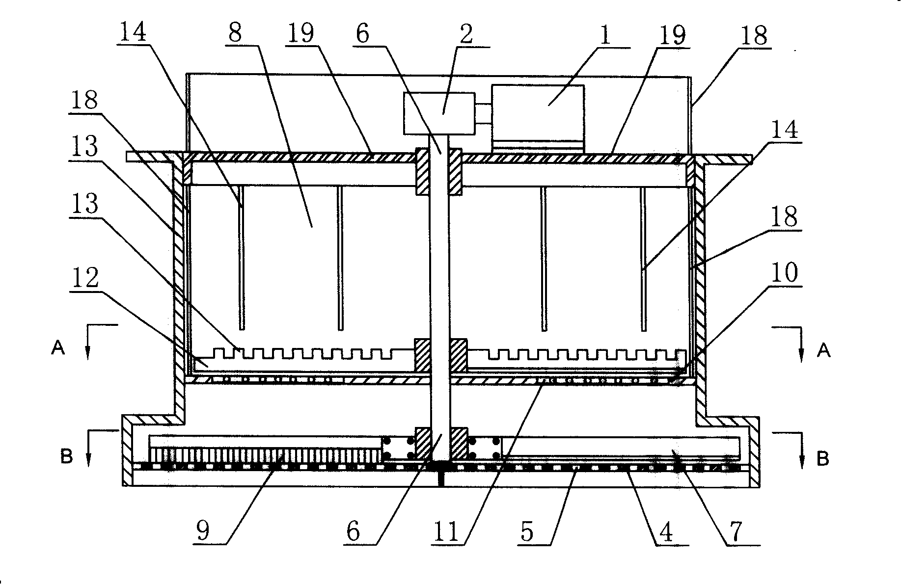 Artificial snowing device