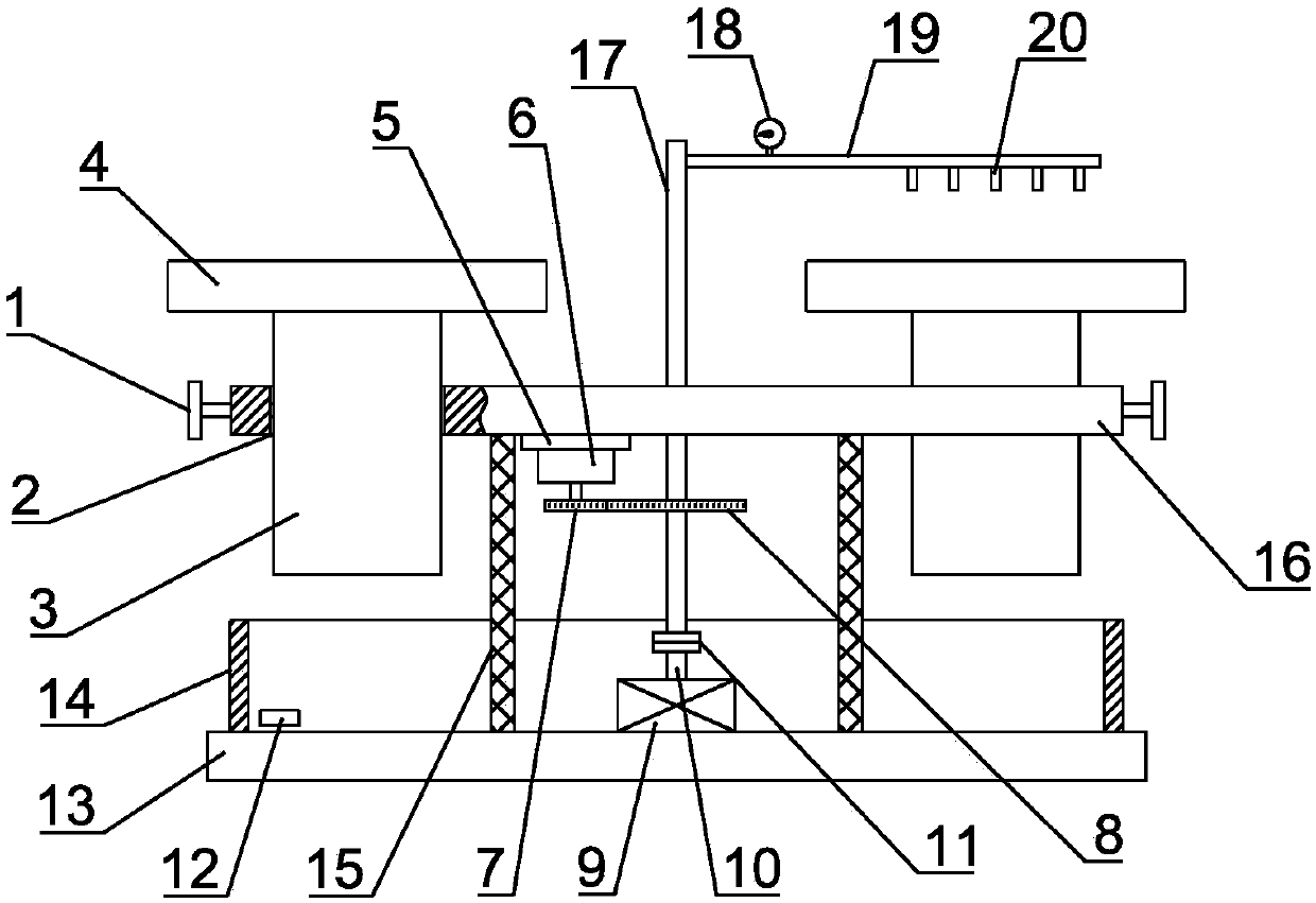 Forestry water-saving and easily-adjusted seedling raising device