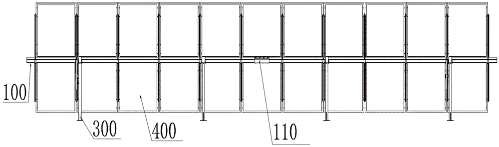 The support beam and the rotating shaft are multiplexed to fix the adjustable solar photovoltaic support