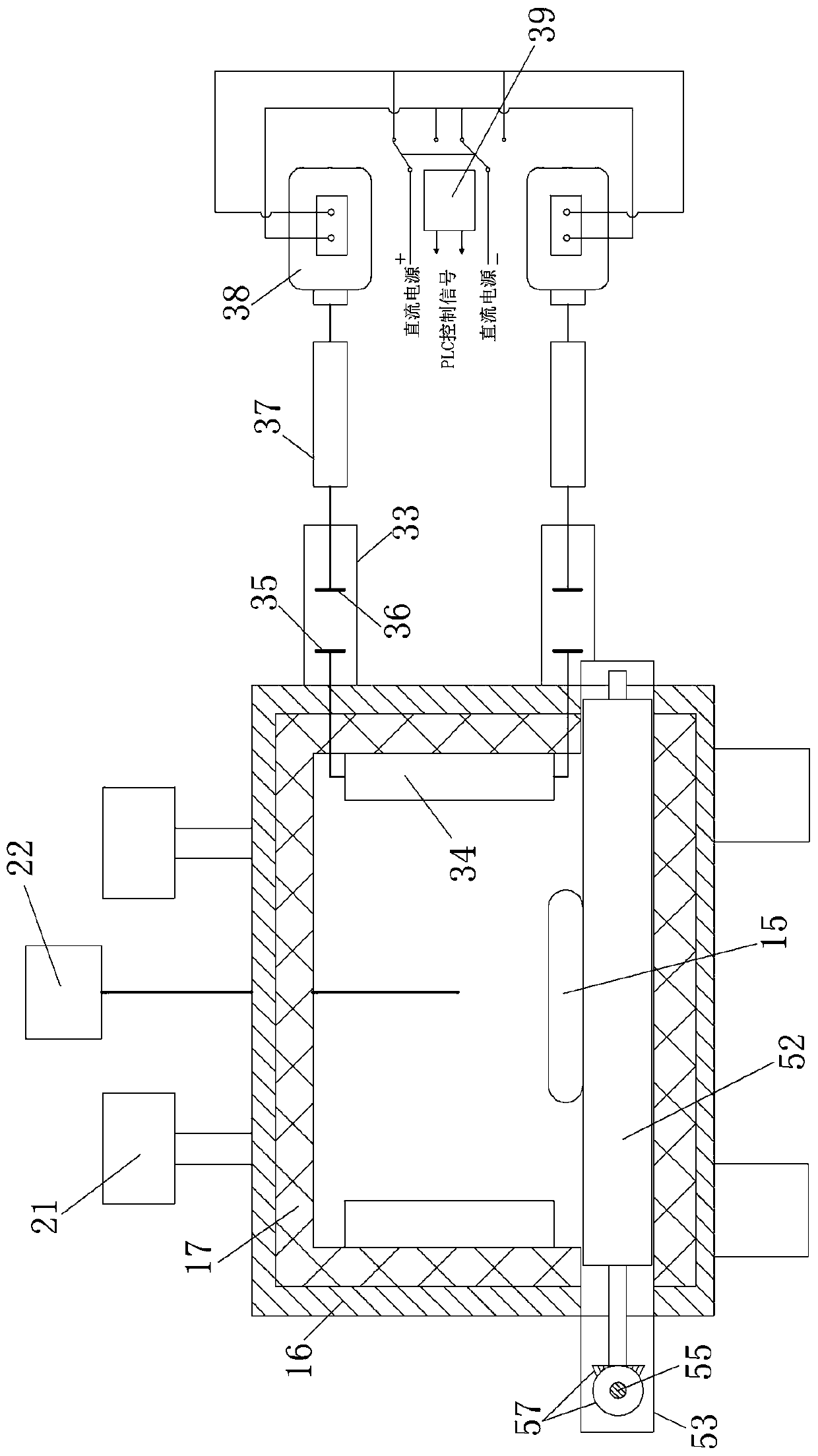 Device and method for realizing glass ceramic crystallization through microwave-electric hybrid heating