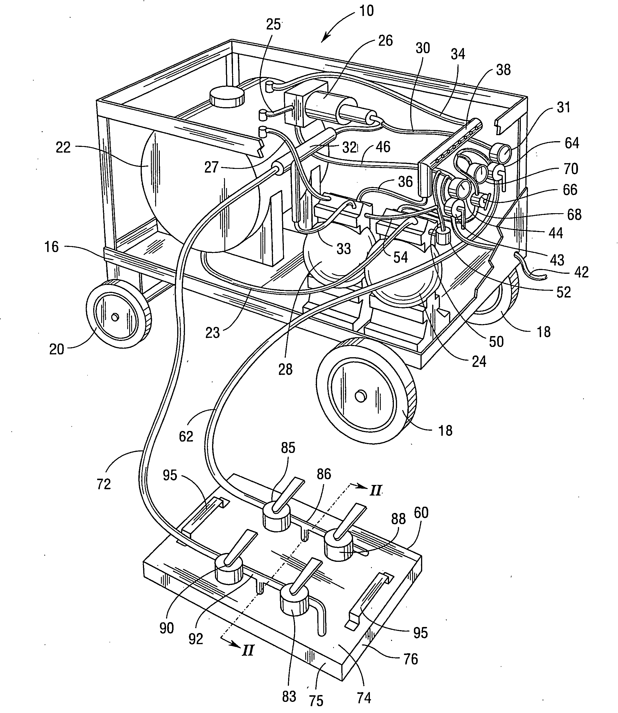 Apparatus and method for treating and impregnating porous structures