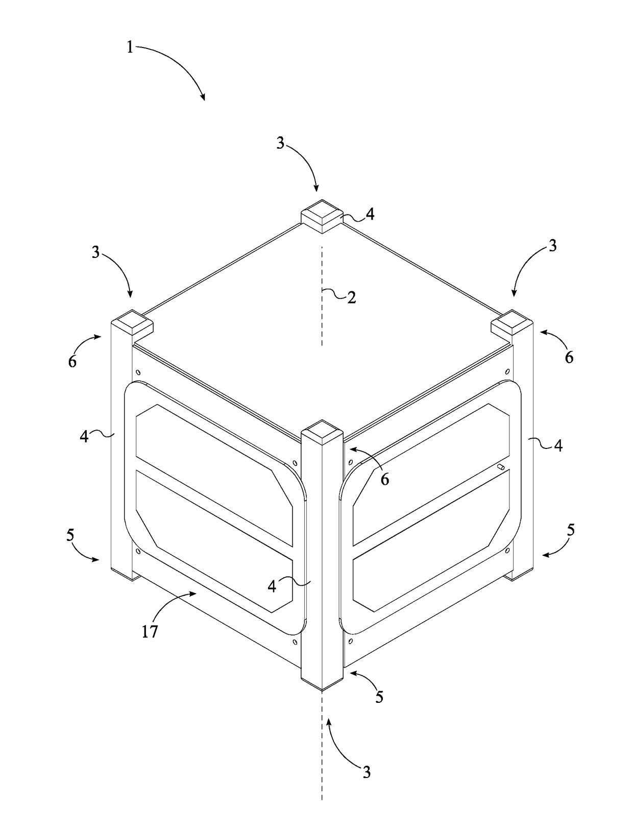 Modified Structural Frame for Storing Propulsion Fuel in a CubeSat