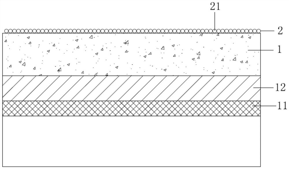 Artificial lake bottom concrete crack repairing system