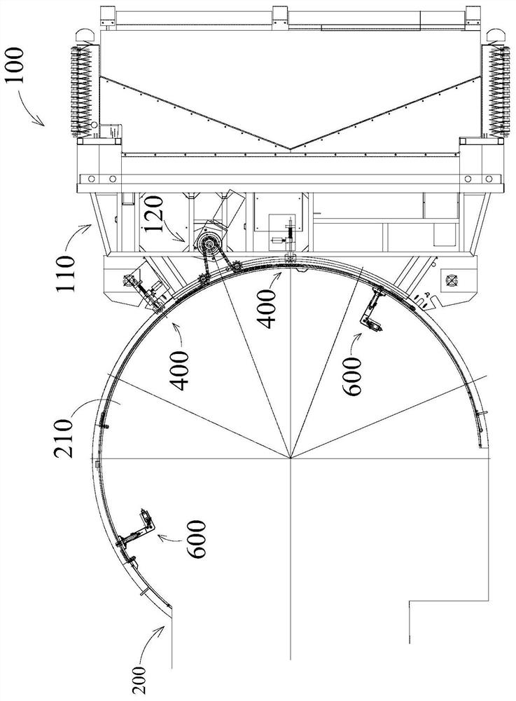 Braking device and boarding bridge