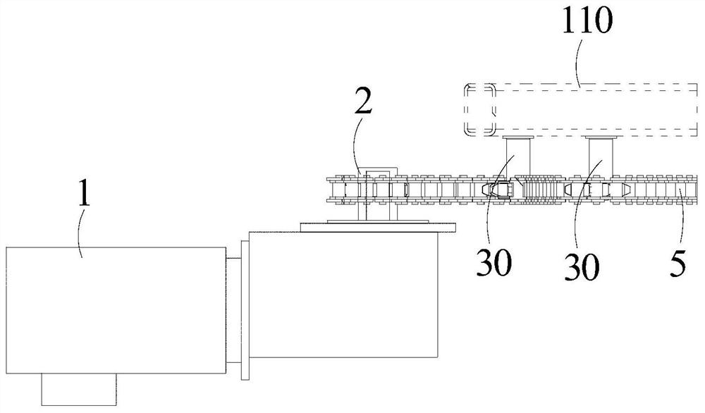 Braking device and boarding bridge