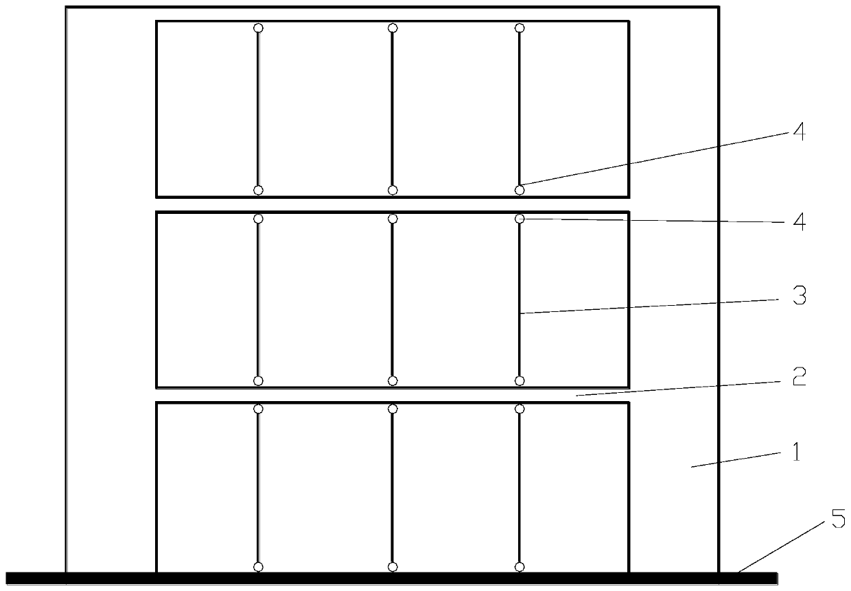 Multi-layer large-space building structure and design method thereof