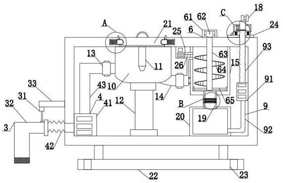 River water sampling and detecting integrated treatment equipment for hydropower engineering