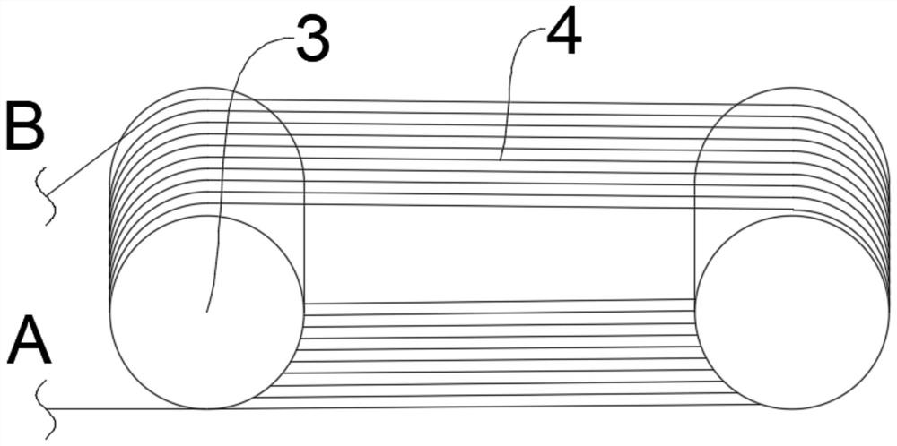 Reciprocating production process of electroplated copper-clad aluminum