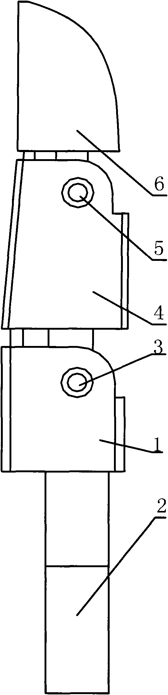 Finger device of double-joint parallel under-actuated robot