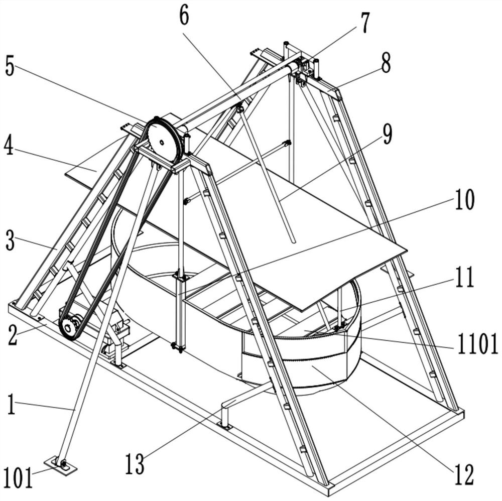 Prepressing device of hanging basket for cantilever construction bridge support