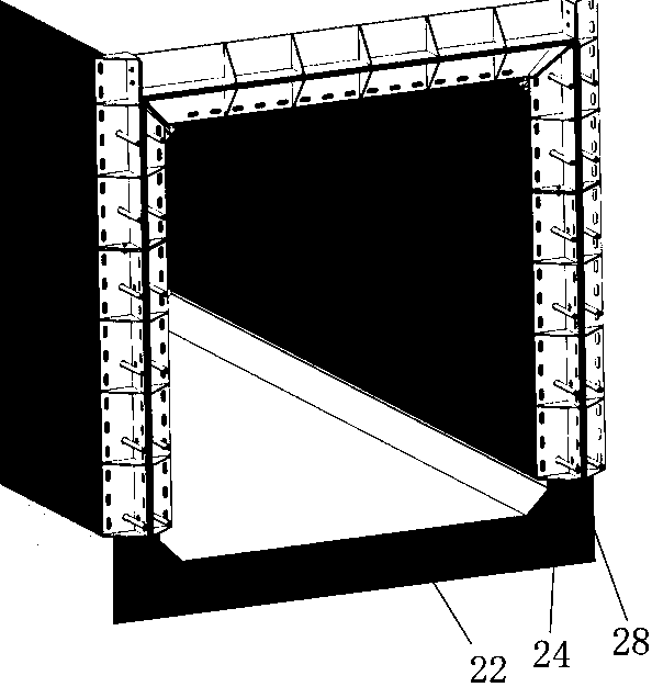 Sponge urban road in which comprehensive pipe rack is designed and road construction method