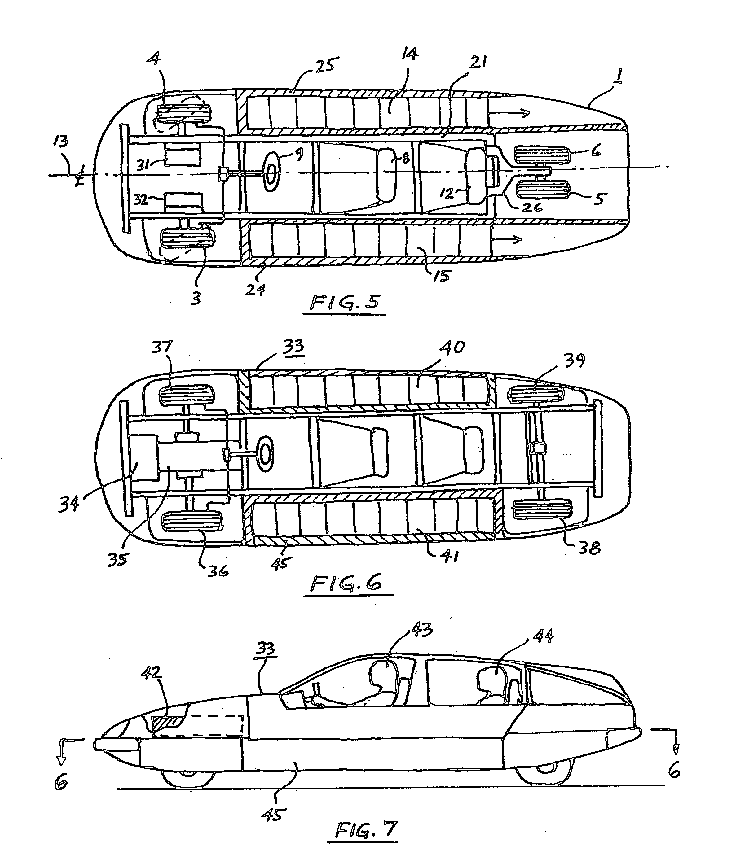 Long range hydrogen fueled vehicle construction